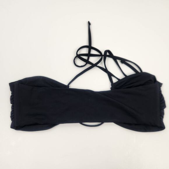L*Space Dawn Bikini Top in Black Convertible Size Large - Picture 2 of 3